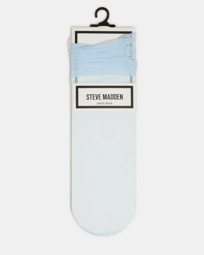 2-pack Sofia enfärgade mesh-strumpor, ljusblå 2-pack Sofia enfärgade mesh-strumpor, ljusblå