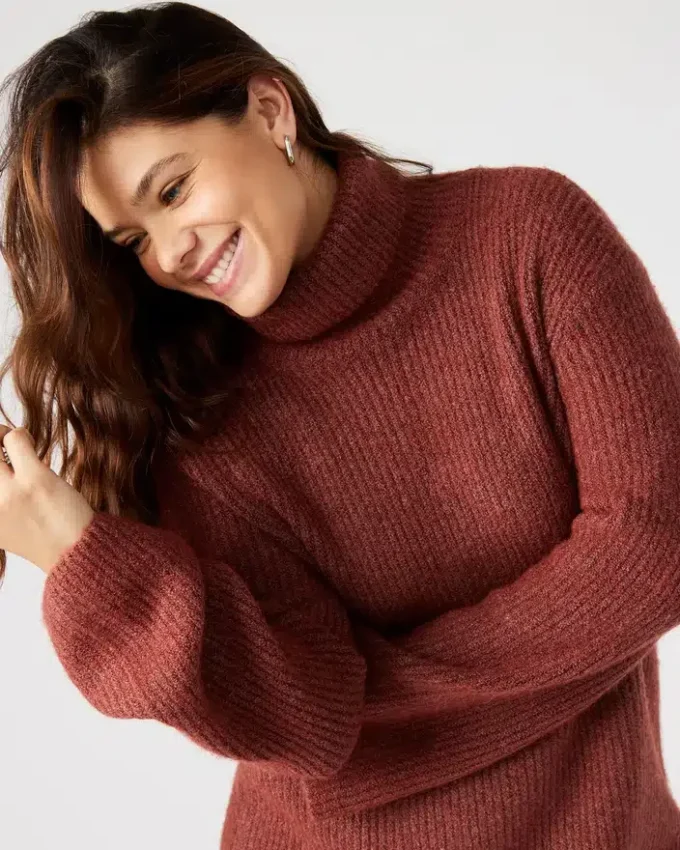 Abbie tröjklänning rost