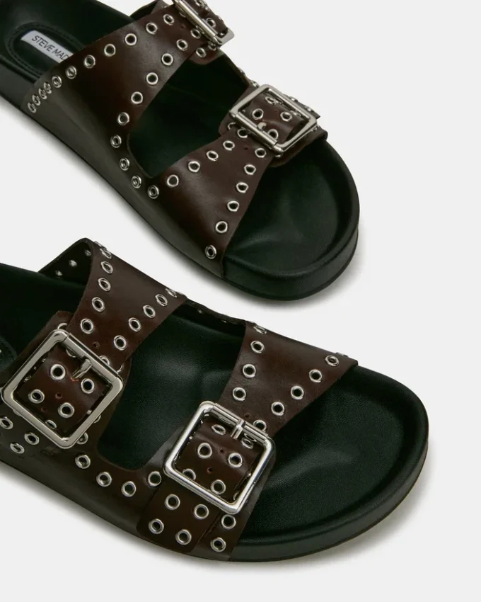 Abott burgundy läder