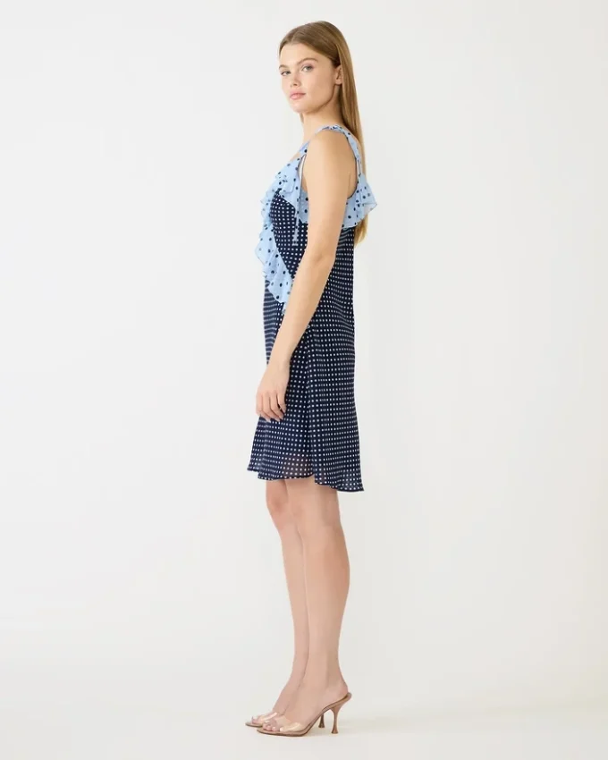 Adalina miniklänning i vintageblått