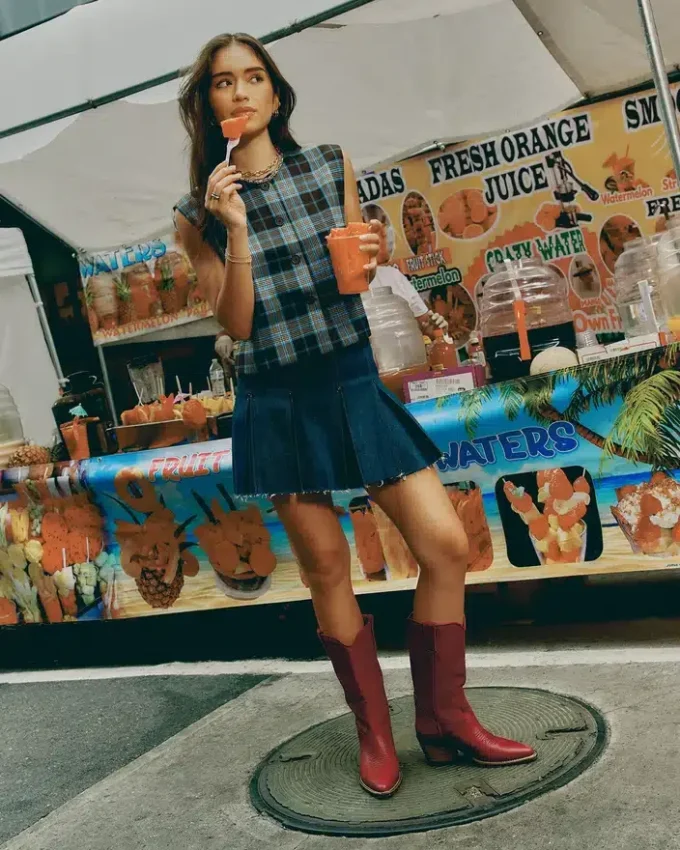 Albany rött läder Albany rött läder