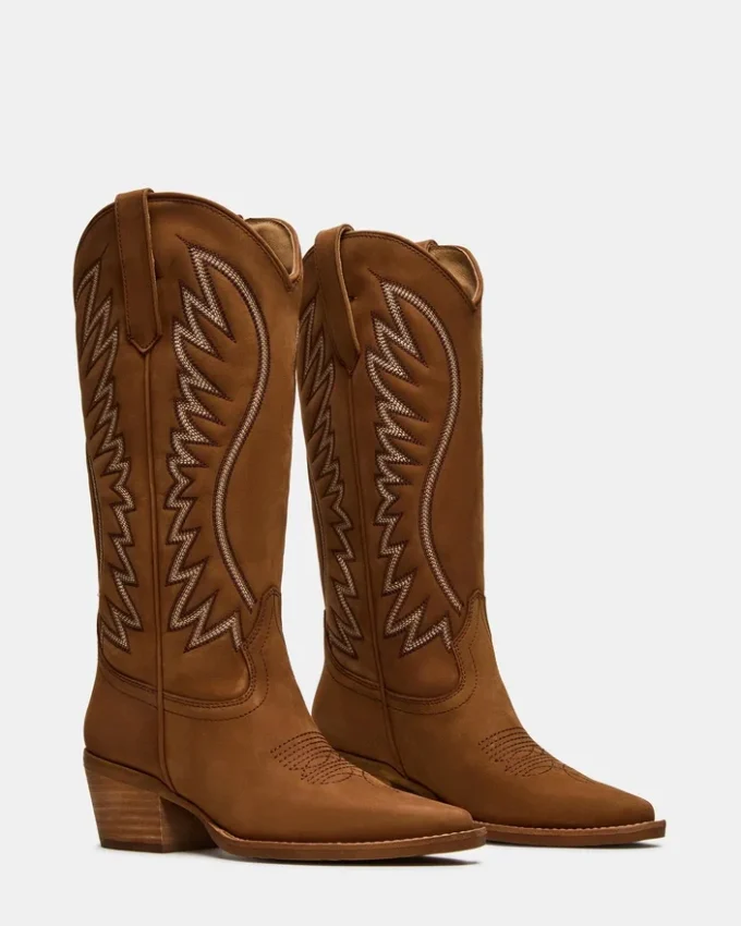 Albany Stitch Cognac Suede Albany Stitch Cognac Suede