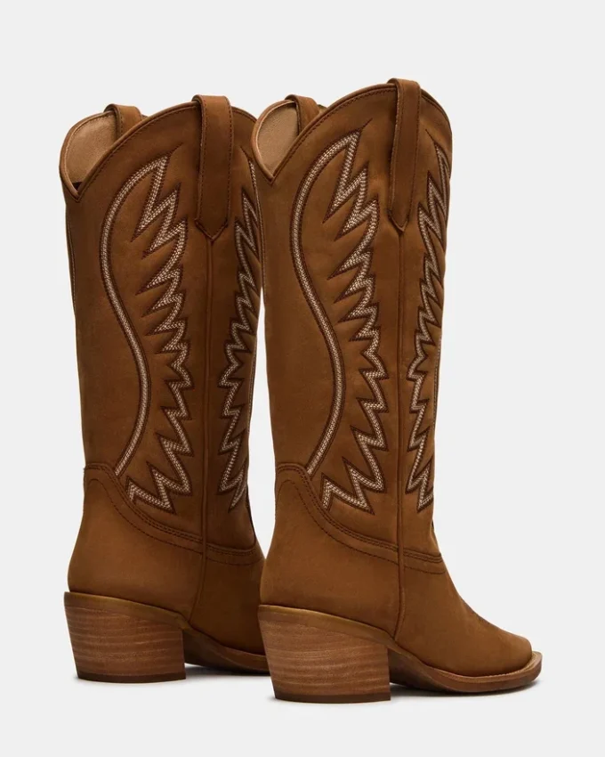 Albany Stitch Cognac Suede Albany Stitch Cognac Suede