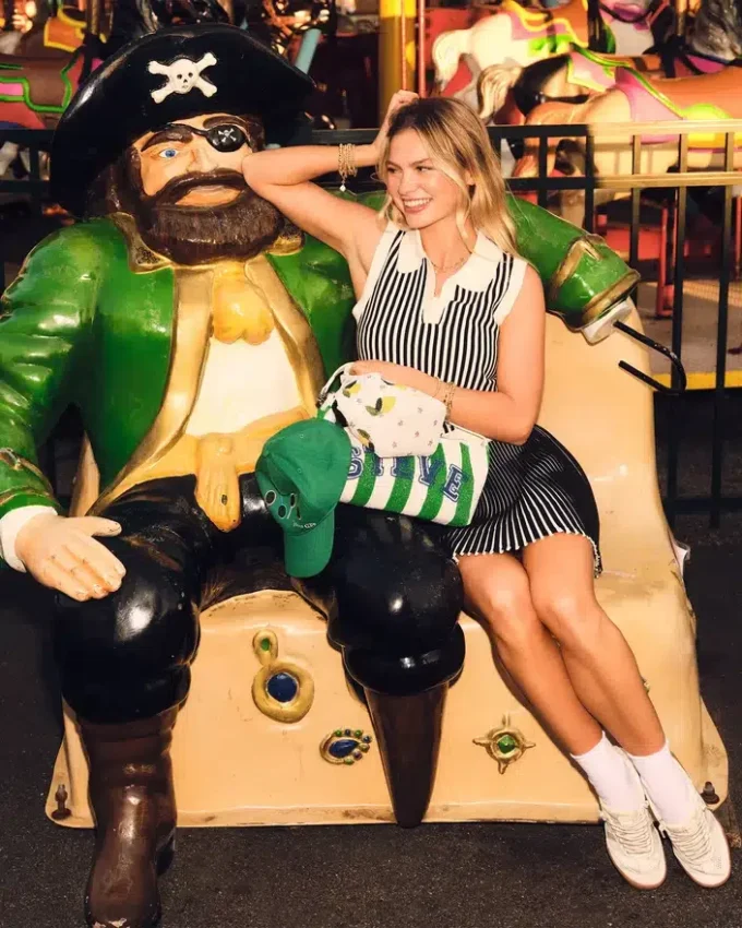 Amery-kjol svart/vit