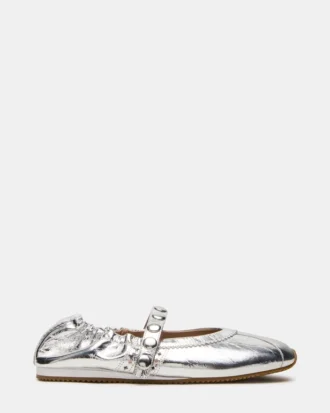 Anaya silverläder med nitar