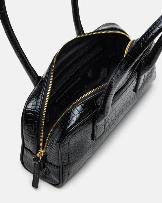 Anise Bag Black Crocodile Anise Bag Black Crocodile