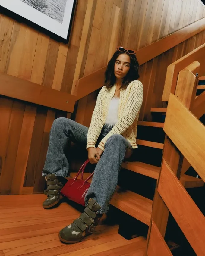 Anise-väskan i röd krokodil