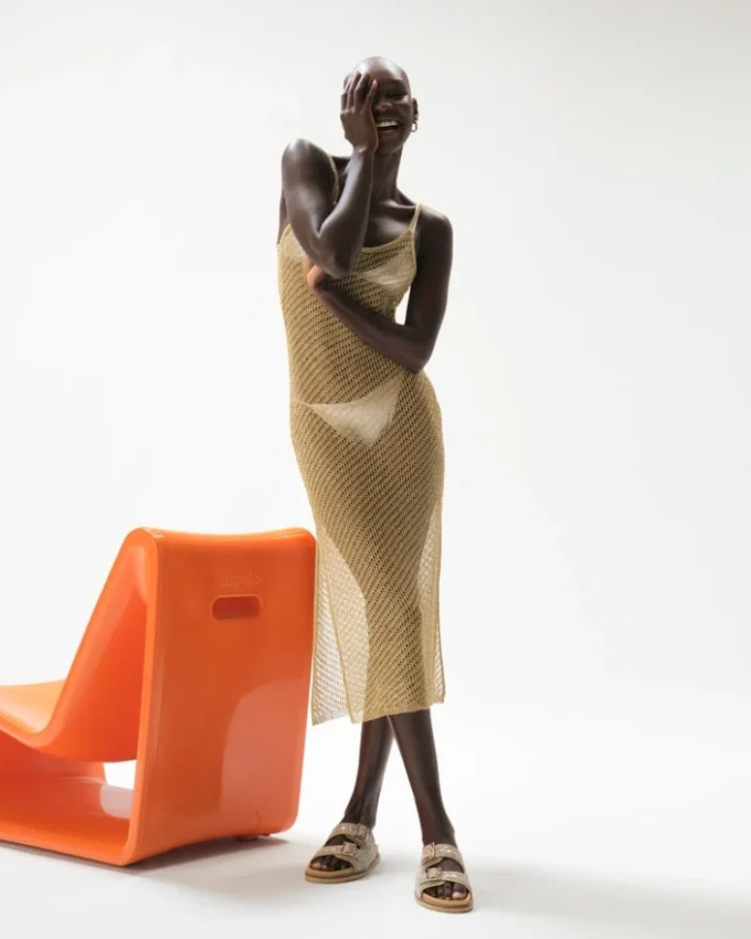 Anisha-klänning i guld