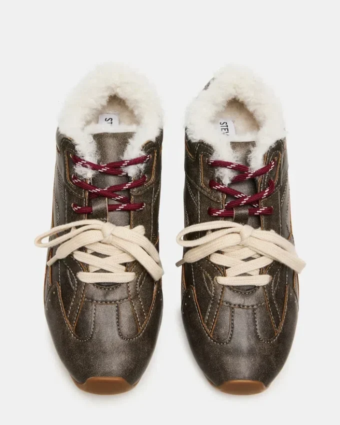 Aziel Faux Fur Brown Distressed Aziel Faux Fur Brown Distressed