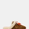 Aziel Mule Faux Fur Chestnut Suede Aziel Mule Faux Fur Chestnut Suede