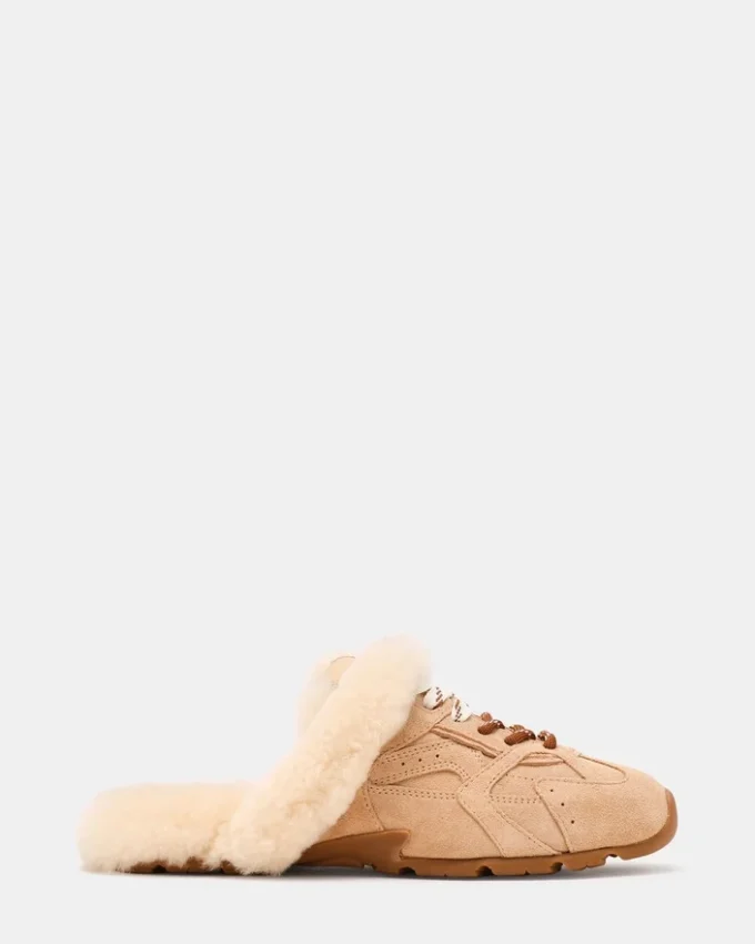 Aziel Mule Faux Fur Natural Aziel Mule Faux Fur Natural