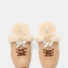 Aziel Mule Faux Fur Natural Aziel Mule Faux Fur Natural