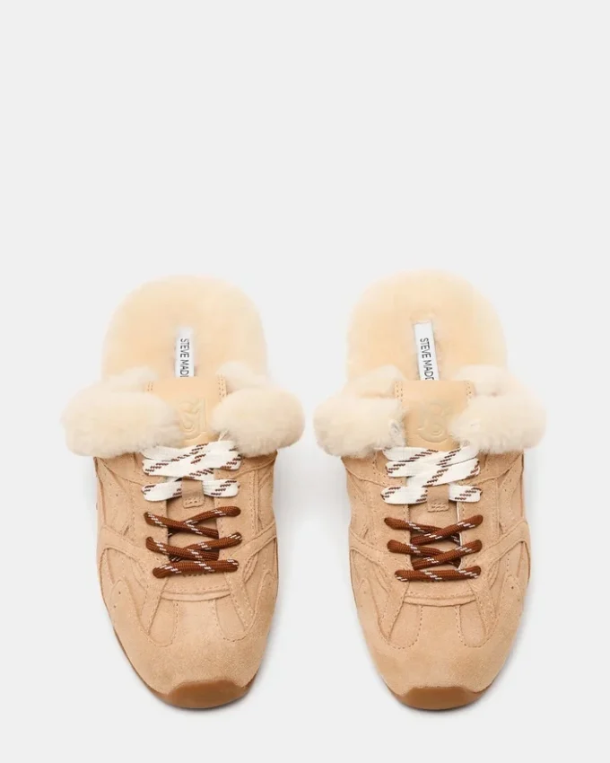 Aziel Mule Faux Fur Natural Aziel Mule Faux Fur Natural