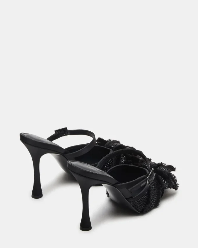 Baylin svarta satin-strass