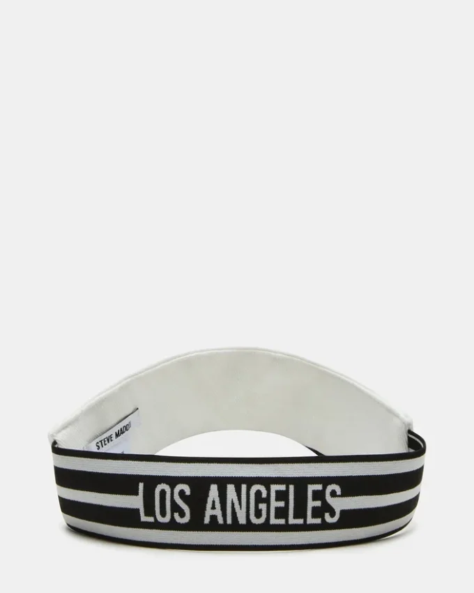 Broderad visirhatt, vit Broderad visirhatt, vit