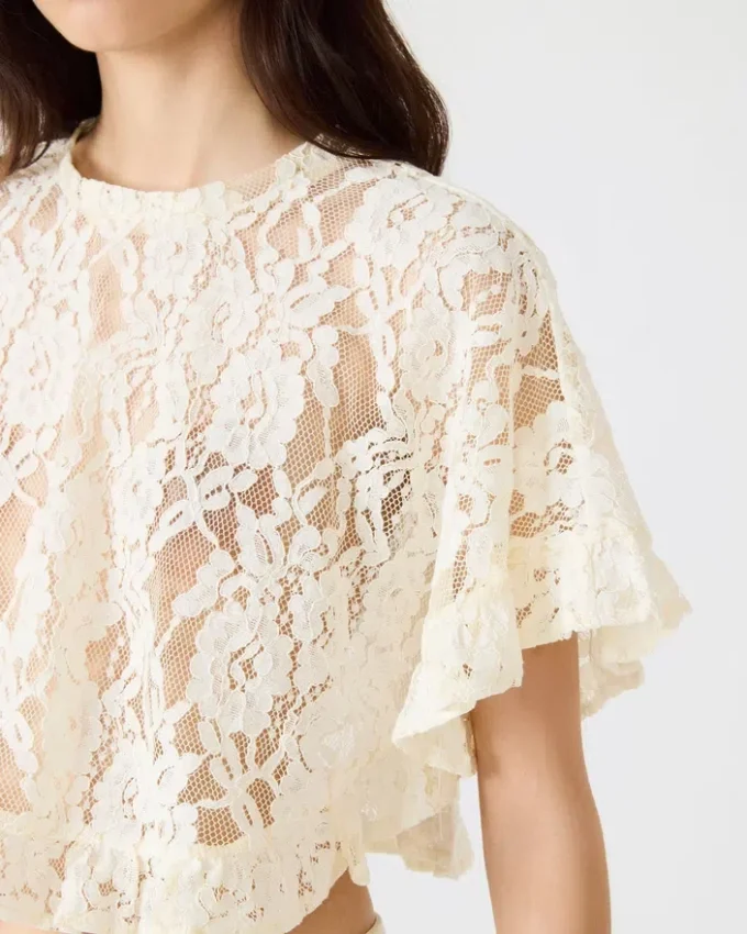 Callum-top i krämfärg