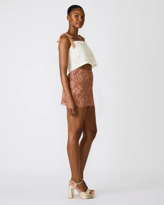 Cindi-kjol Mocha Heather