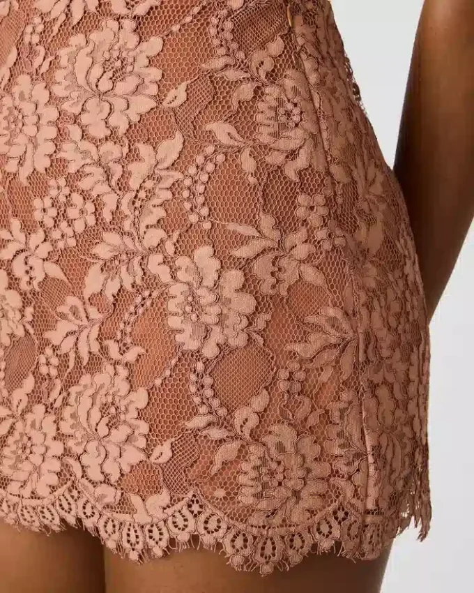 Cindi-kjol Mocha Heather