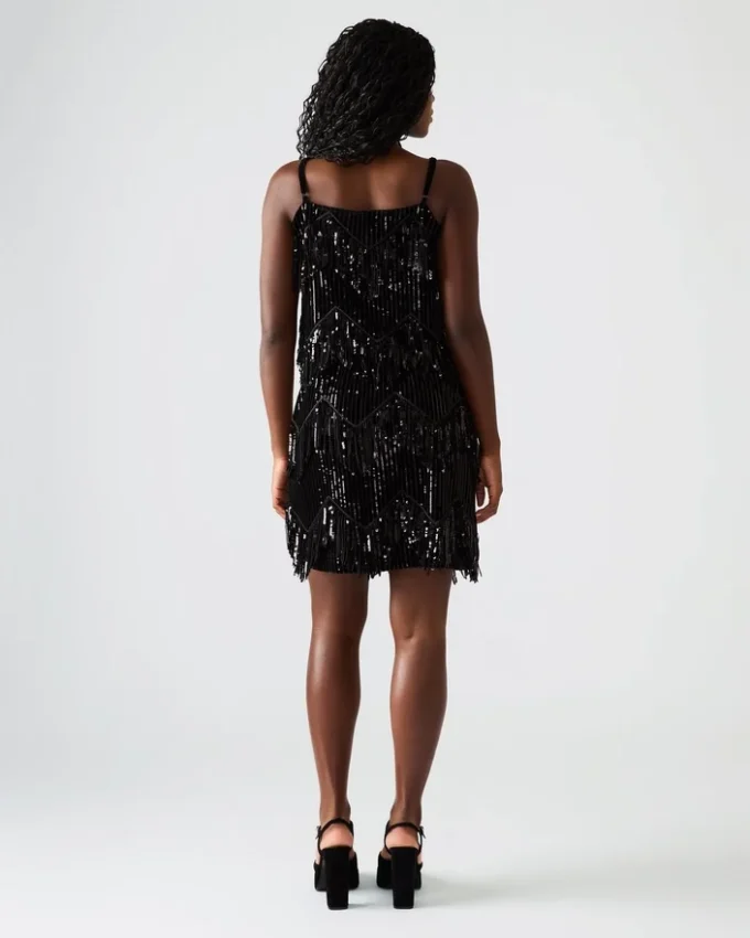Cindi paljettkjol svart