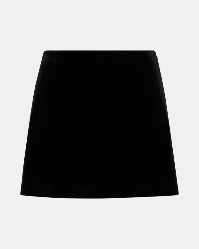Cindi Velvet Skort Svart Cindi Velvet Skort Svart