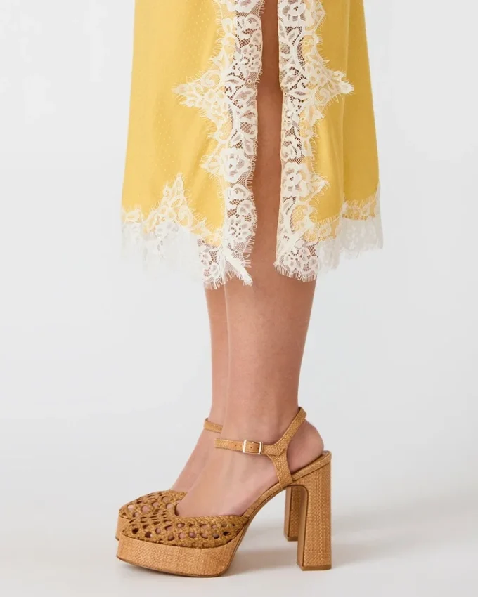 Cinthia-kjol Golden Lime Cinthia-kjol Golden Lime