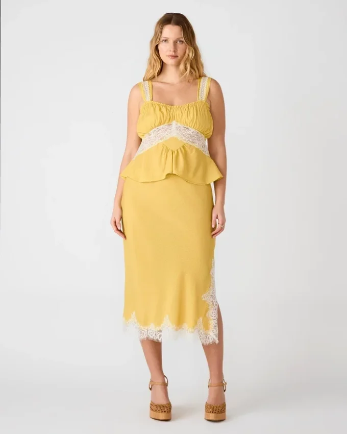 Cinthia-kjol Golden Lime Cinthia-kjol Golden Lime