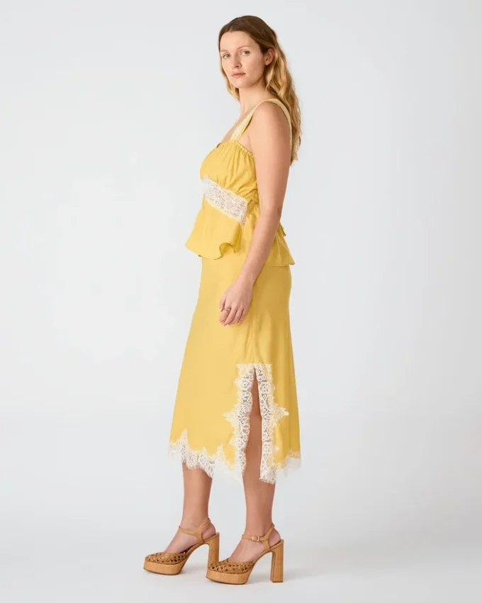 Cinthia-kjol Golden Lime Cinthia-kjol Golden Lime