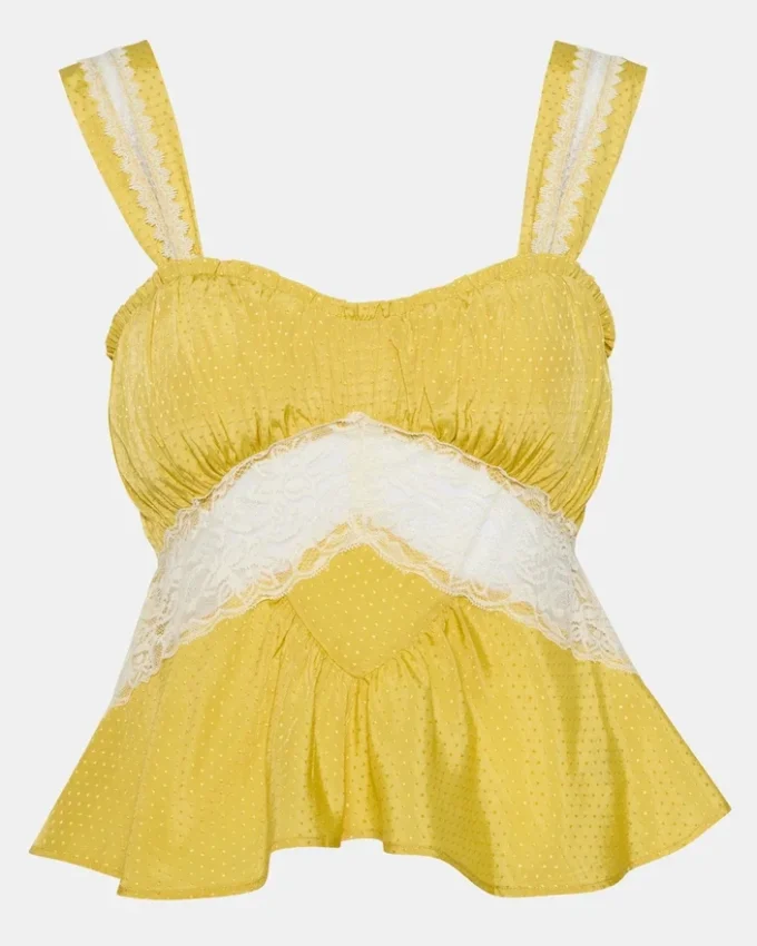 Cinthia-top i Golden Lime Cinthia-top i Golden Lime