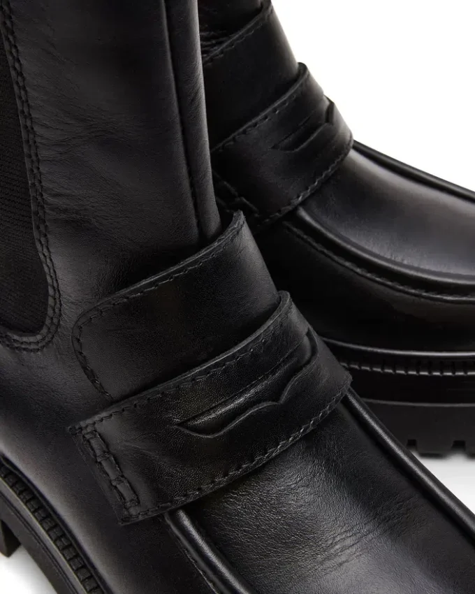 Conway svart läder Conway svart läder