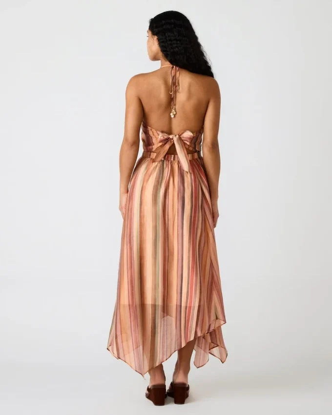 Dalina-klänning, randig, flerfärgad