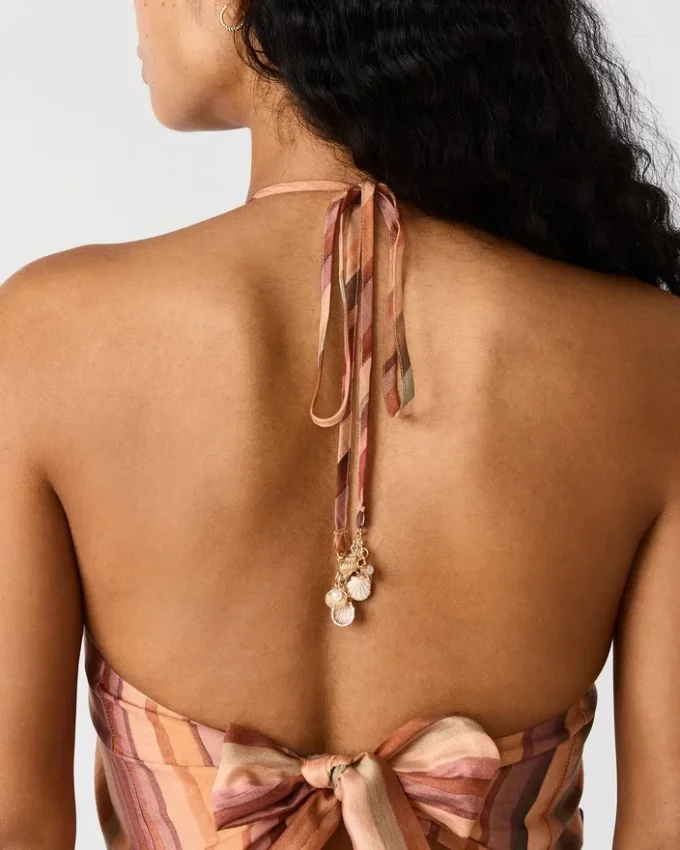 Dalina-klänning, randig, flerfärgad