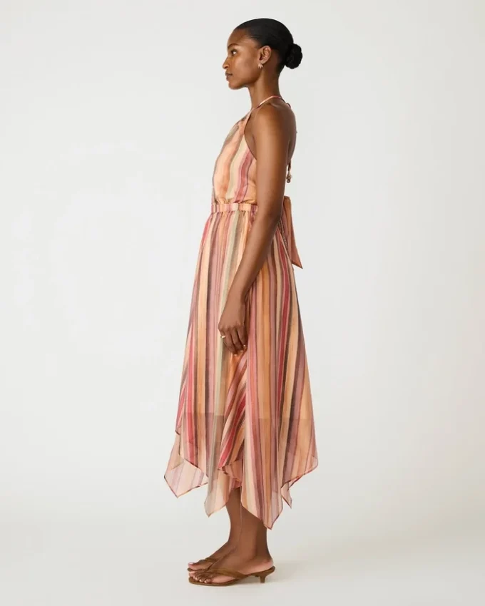 Dalina-klänning, randig, flerfärgad