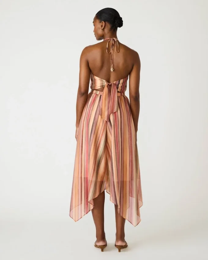 Dalina-klänning, randig, flerfärgad