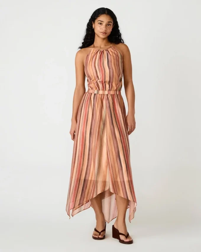 Dalina-klänning, randig, flerfärgad