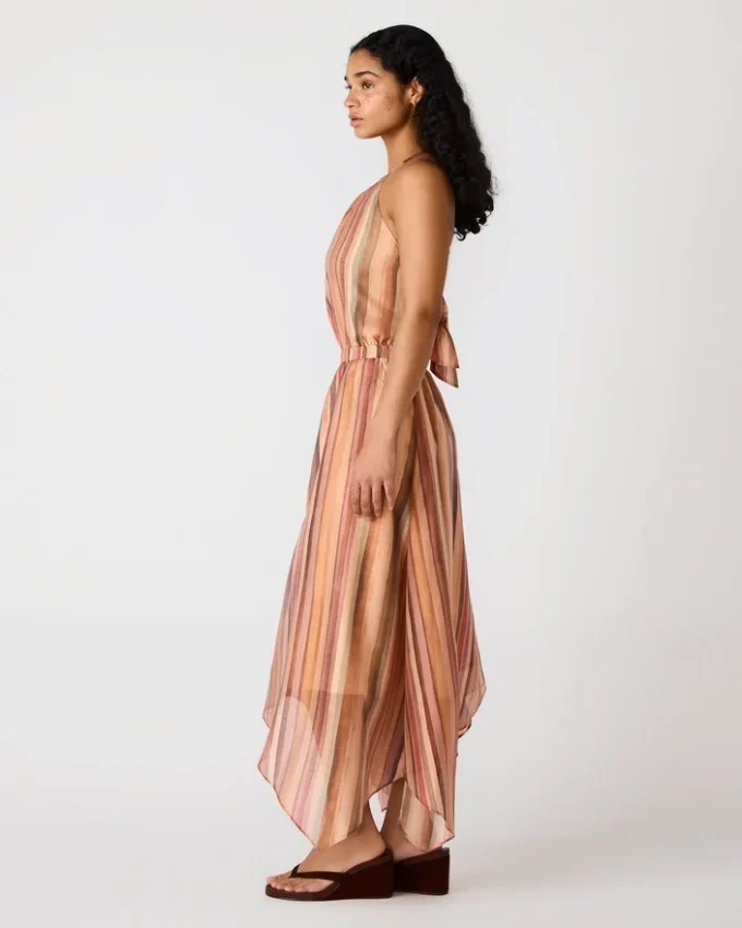 Dalina-klänning, randig, flerfärgad