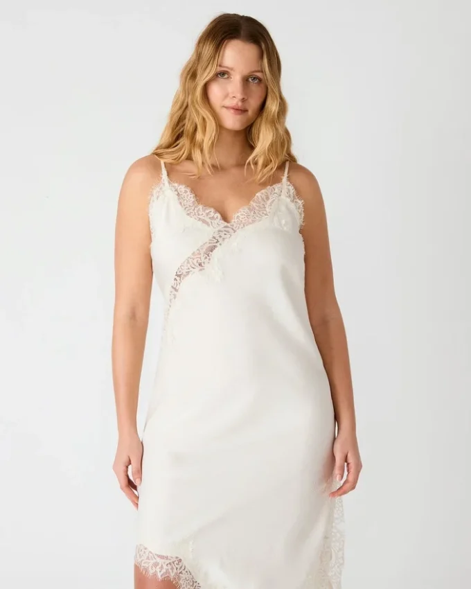 Danna-klänning, krämfärgad