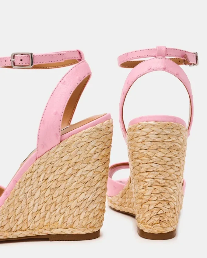 Devin strutsrosa läder