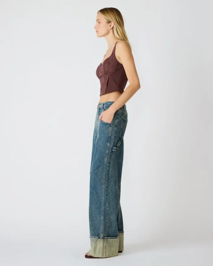 Dixie stickad topp Walnut