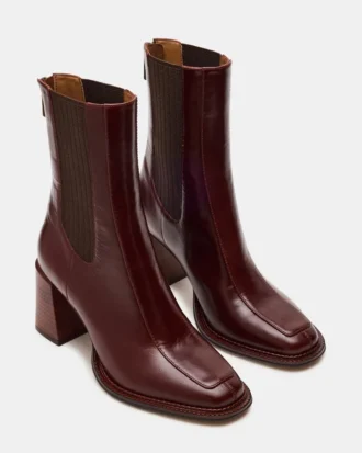 Downtown brunt läder