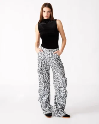 Duo Sequin Pant Leopard
