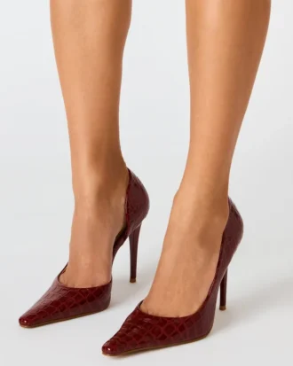 Elegant röd krokodil