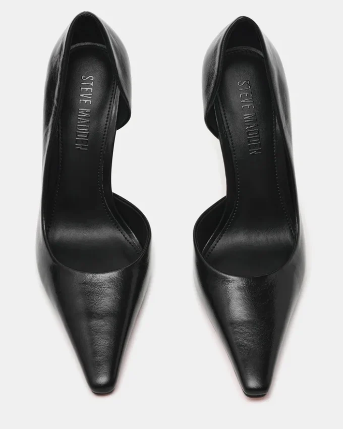 Elegant svart läder