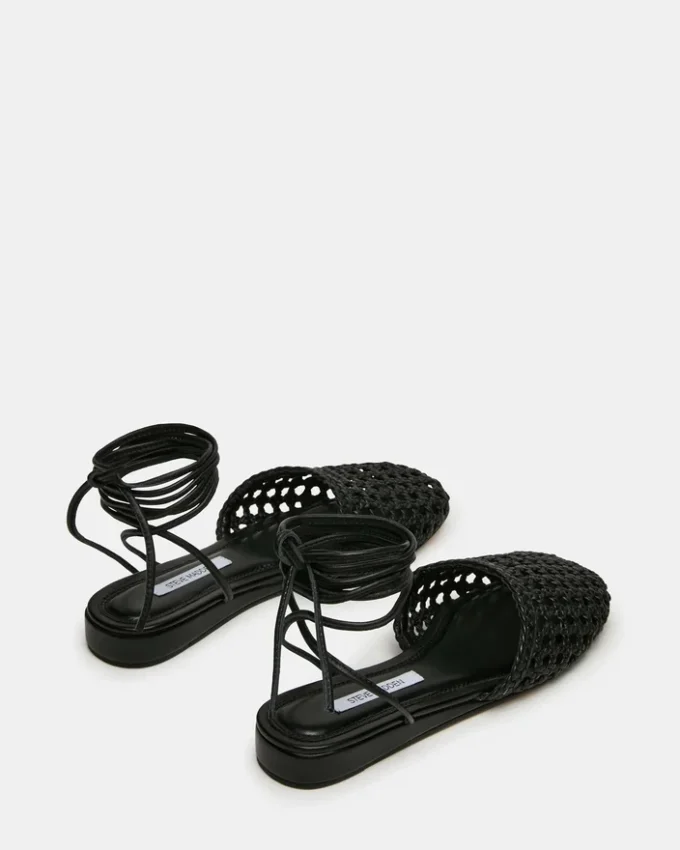 Flutter svart läder Flutter svart läder