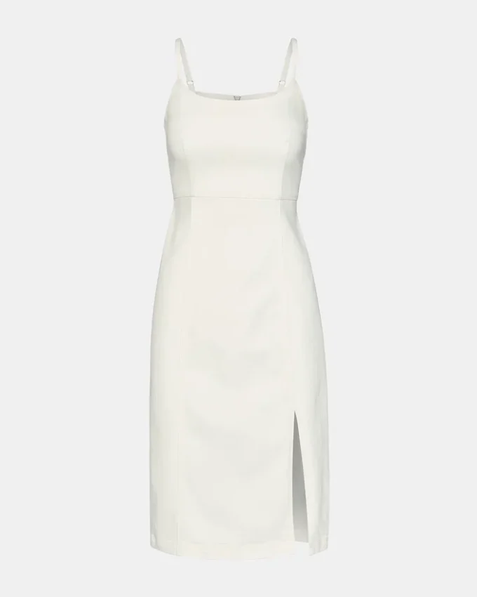 Giselle-jeansklänning, vit