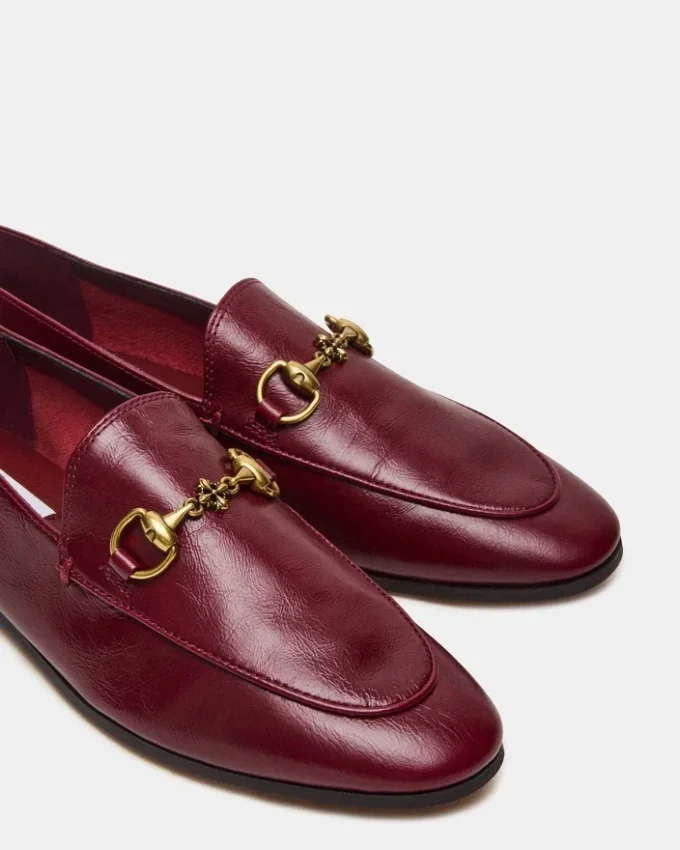 Grafton vinröd läder