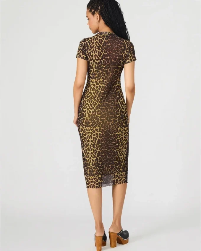 Hailee-klänning med korta ärmar och Hot Spots-tryck Hailee-klänning med korta ärmar och Hot Spots-tryck