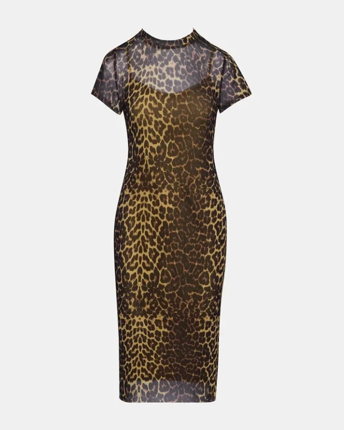 Hailee-klänning med korta ärmar och Hot Spots-tryck Hailee-klänning med korta ärmar och Hot Spots-tryck