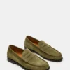 Huckle Green Suede
