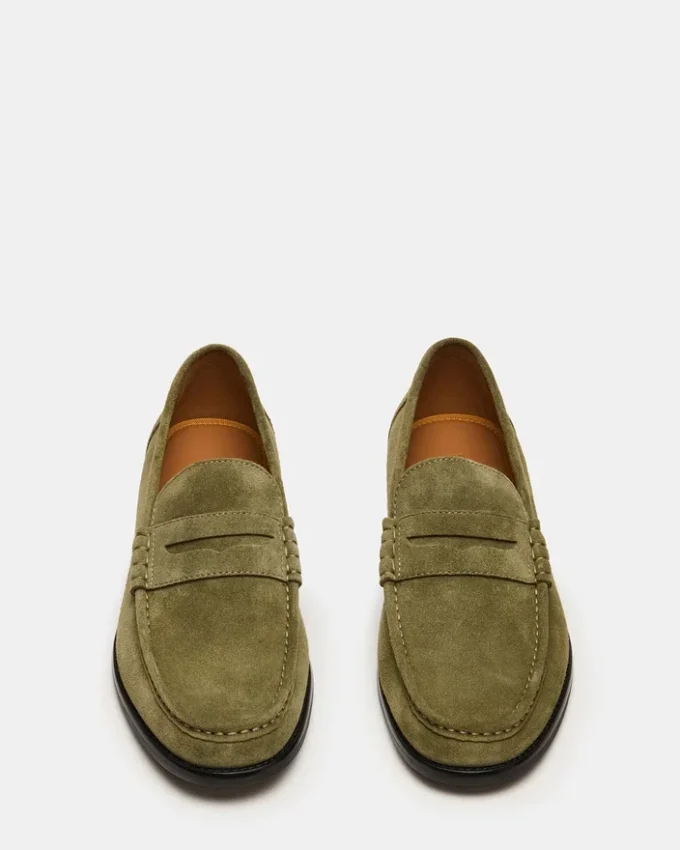Huckle Green Suede