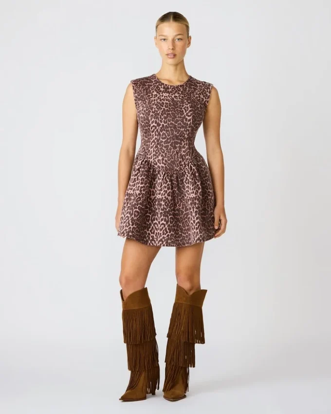 Irinna-klänning med Hot Spots-tryck